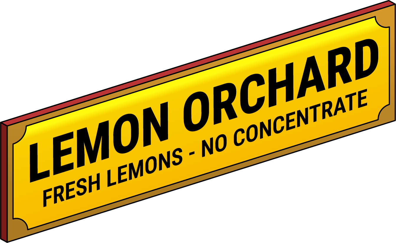 Lemon Orchard sign